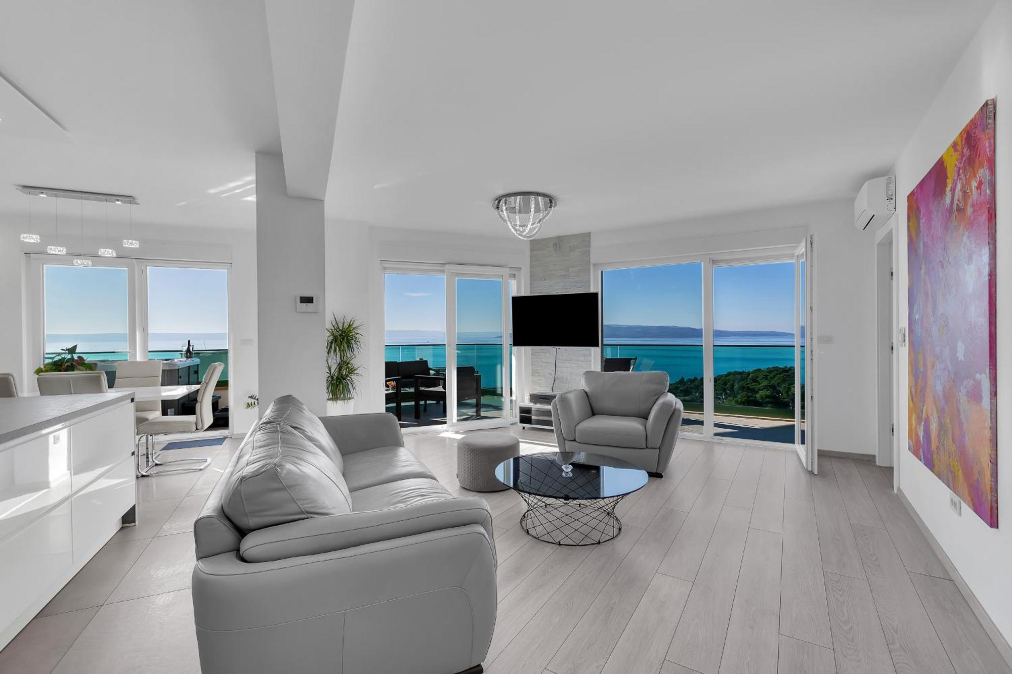 Exclusive Penthouse Big Blue With Private Jacuzzi Apartment Makarska Exterior photo